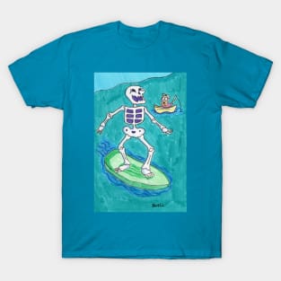 Surfing Skeleton T-Shirt